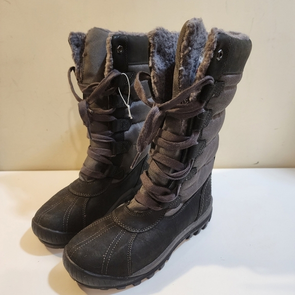 TIMBERLAND Mt. HAYES Women's Tall Waterproof insulated Snow Two Tones size 6 - Picture 2 of 11